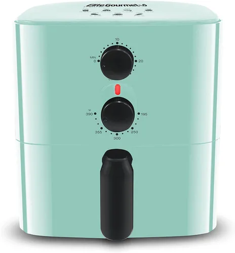 Miniatura 9 de Elite Gourmet EAF-3218R Freidora Personal Compacta de aire caliente eléctrica, ahorra espacio y sin aceite, control de tiempo y temperatura, 1.1 Rojo