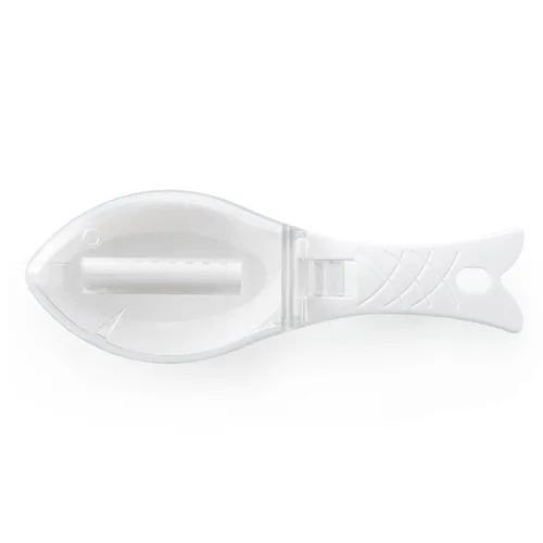 Miniatura 3 de AKOAK Cepillo de eliminación rápida de escamas de pescado para cocina, raspador de plástico, accesorio de limpieza creativa, paquete de 1 (azul)