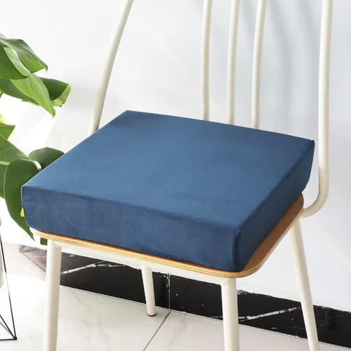 Miniatura 12 de vctops Cojín de espuma de terciopelo antideslizante suave con funda extraíble, para alivio y comodidad (verde, 20 x 20 x 2 pulgadas)