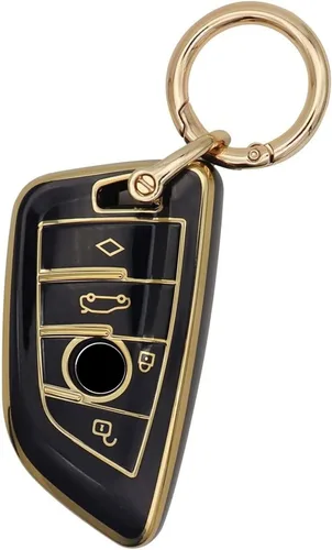 Elegananccy para BMW Funda para llavero, Carcasa de llave suave de protección completa para BMW 2 5 6 7 Series X1 X2 X3 X5 X6 X7 Premium Anti-polvo
