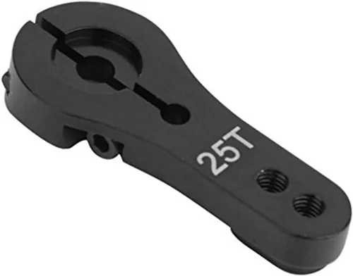 Miniatura 5 de ShareGoo - Paquete de 5 bocinas servo de aluminio 25T M3 hilos de metal para RC coche, camión, buggy, avión, color negro