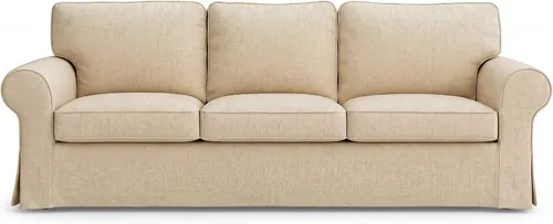 Miniatura 7 de Ektorp - Funda de repuesto para sillón IKEA Ektorp, funda para silla Ektorp, solo funda Ektorp (beige diario)