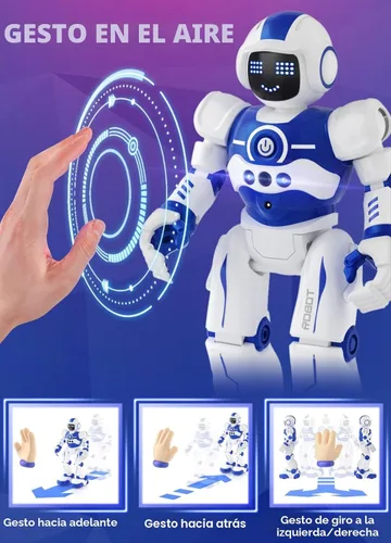 Miniatura 3 de Juguetes robot para niños, control remoto programable, inteligente, para caminar, bailar, robot con gesto y detección para niños de 4, 5, 6, 7, 8