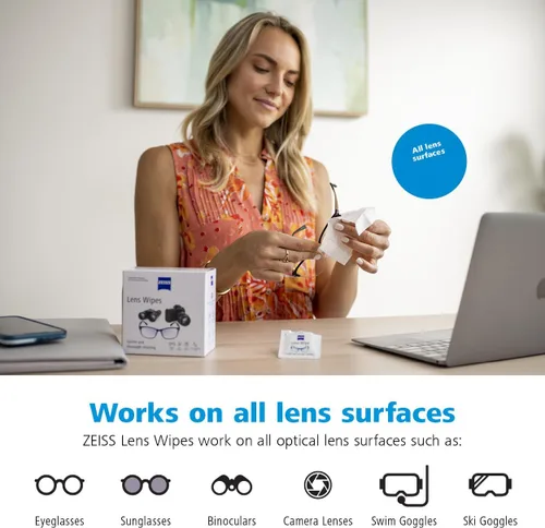 Miniatura 7 de ZEISS - Toallitas de limpieza prehumedecidas para lentes, 80