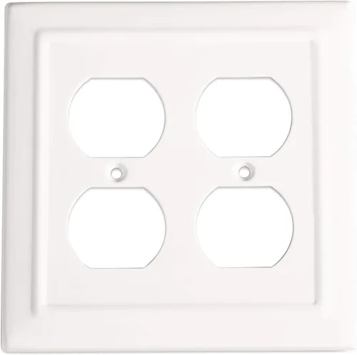 Miniatura 11 de Monarch Abode Placa de Pared Dúplex de 1 Gang, Cubiertas Decorativas de Salida de Metal Arquitectónico, Placas de Cubierta de Salida Eléctrica