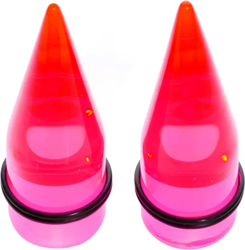 Miniatura 3 de White Acrylic Straight Taper Set Available in Sizes 14 Gauge to 00 Gauge 1.6mm (14 Gauge)