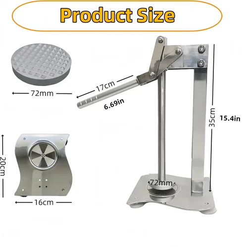 Miniatura 3 de Exprimidor manual de cítricos de acero inoxidable, exprimidor manual de cítricos – Exprimidor de mano resistente para lima naranja, prensa de frutas