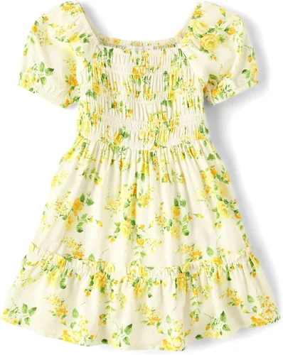 Miniatura 3 de The Children's Place Vestidos casuales de manga corta para bebés y niñas pequeñas