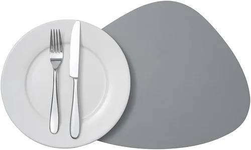 Miniatura 11 de Restaurantware Juego de 6 manteles individuales de cocina de 16 x 12 pulgadas para mesa de comedor en relieve, impermeables, con forma de huevo