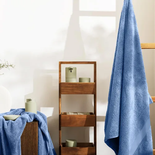 Miniatura 7 de Oakias Juego de toallas prémium de 600 GSM, 8 piezas, color beige, 100% algodón hilado en anillo altamente absorbentes, juego de toallas de baño
