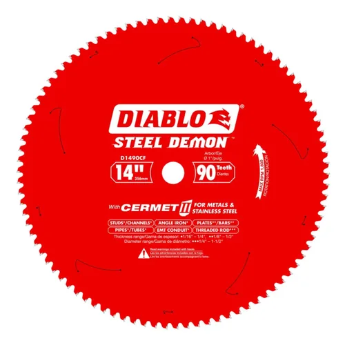 Miniatura 18 de Diablo Hoja de sierra para corte de metal Steel Demon Cermet II de acero de 8 pulgadas x 42 dientes – Vida útil hasta 25 veces más larga, cortes 10