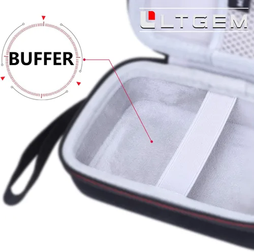 Miniatura 5 de LTGEM - Funda compatible con la impresora Fujifilm Instax Mini Link 3/2/1 para smartphone, bolsa de almacenamiento de viaje rígida - negro y gris