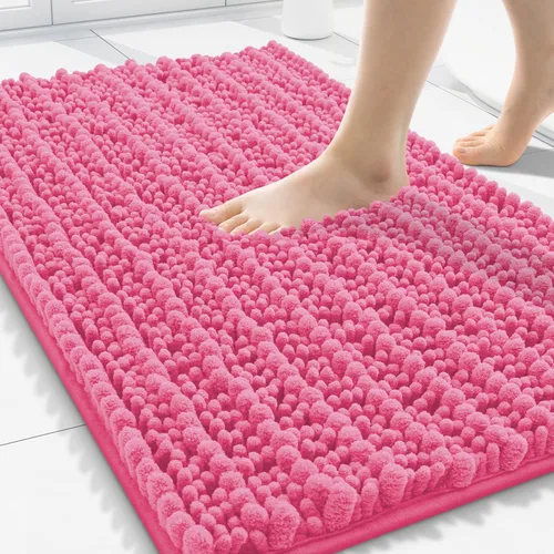 Miniatura 245 de Smiry Alfombras de Baño 24x16 pulgadas, Alfombras de Baño de Chenilla Extra Suaves y Absorbentes, Respaldo de Goma Antideslizante, Lavable a Máquina