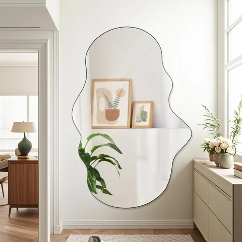 Miniatura 9 de BST FURNH Espejo Único de Cuerpo Completo Montado en la Pared Espejo Alto Espejo de Cuerpo Completo de Longitud Completa Espejo de Longitud de Piso