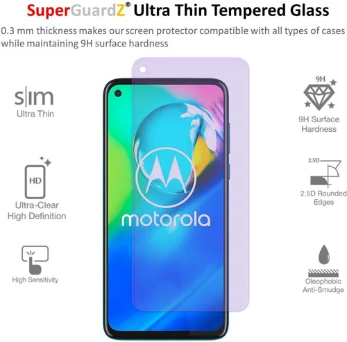 Miniatura 3 de Para Motorola Moto G Stylus (2021) [NO para Moto G Stylus (2020)] Protector de pantalla anti luz azul vidrio templado [protección ocular]