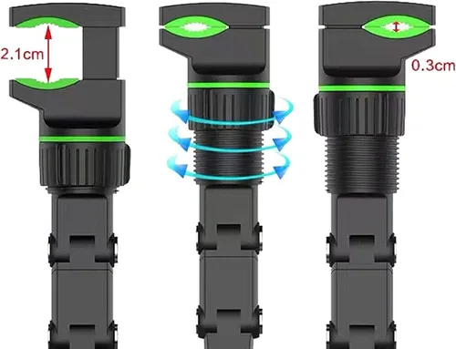 Miniatura 4 de Soporte para teléfono para espejo retrovisor, soporte universal ajustable de 360°, soporte universal de 360 grados, soporte para teléfono celular