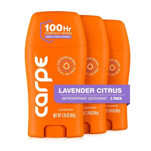 Miniatura 15 de Carpe Desodorante antitranspirante para axilas, antitranspirante extra fuerte para hombres con control de sudor de 100 horas, desodorante