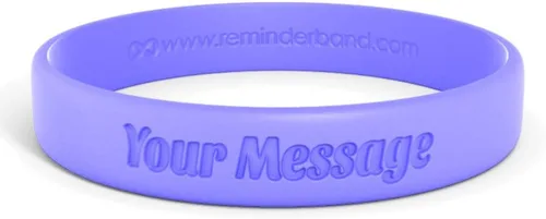 Miniatura 32 de Reminderband - Pulsera clásica de silicona 100% personalizada – Pulsera de goma de silicona personalizada – Personalizable, eventos, regalos, apoyo