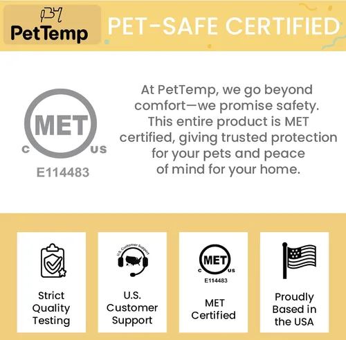 Miniatura 8 de Almohadilla térmica para mascotas para gatos y perros, interior y exterior, impermeable, con calefacción, cama para perros, cable resistente a