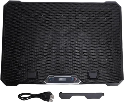 Miniatura 7 de Sanpyl Almohadilla de enfriamiento para laptop, enfriador de laptop con 10 ventiladores turbo para portátiles de 12 a 19 pulgadas, 5 velocidades