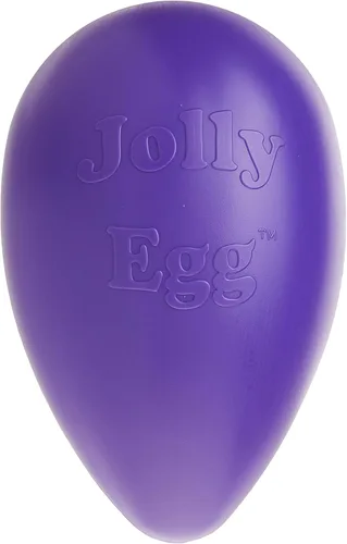 Miniatura 6 de Jolly Pets Jolly Egg - Juguete masticable de plástico para perros, 8 pulgadas, color morado