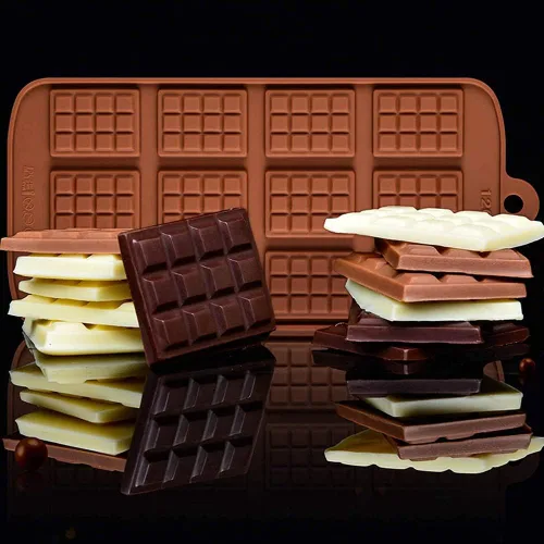 Miniatura 3 de Moldes de silicona para dulces de gofres, 3 moldes de chocolate pequeños de 12 cavidades, antiadherentes, reutilizables, moldes para hornear, moldes