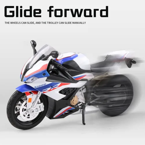 Miniatura 5 de COOLPUR Modelo de motocicleta fundido a presión para S1000RR, modelo de motocicleta realista, juguete o colección de moto para niños a escala 1:12