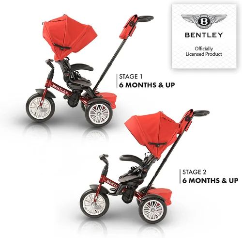 Miniatura 3 de Bentley Trike - Bicicleta todoterreno para niños pequeños 6 en 1, con licencia oficial y diseñada por Bentley Motors UK; el triciclo de bebé a niño