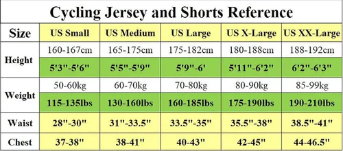 Miniatura 8 de sponeed Pantalones cortos de los hombres Bib y Jersey Ciclismo Kits Set Road Bike Outdoor Riding Sportswear