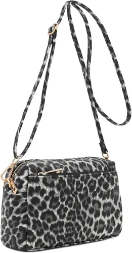 Miniatura 119 de FashionPuzzle Triple Zip Small Crossbody Bag