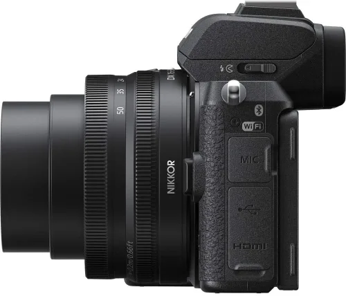 Miniatura 6 de Nikon Cámara digital sin espejo Z 50 con lente de 0.630-1.969 in (1633) + monitor 4K + adaptador de montaje FTZ + auriculares + micrófono