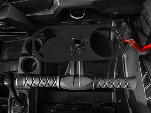 Miniatura 2 de SuperATV Portavasos negro para Polaris RZR 570/800 / 900 / XP Turbo/XP 1000 (ver ajuste) Se adapta a contenedores de 3.25 pulgadas de diámetro