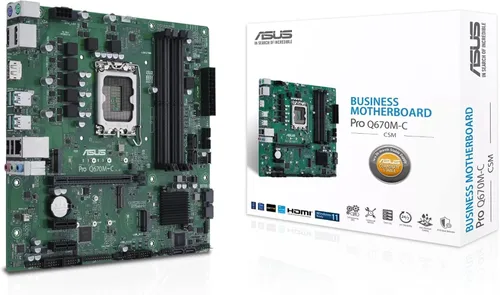 Miniatura 2 de ASUS Pro Q670M-C-CSM LGA 1700 (Intel 12ª y 13ª generación e Intel vPro) placa base comercial mATX