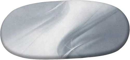 Miniatura 3 de XISUNYA Mantel ovalado ajustable, mantel de poliéster con bordes elásticos grises, diseño digital abstracto suave, estampado urbano moderno, se Gris
