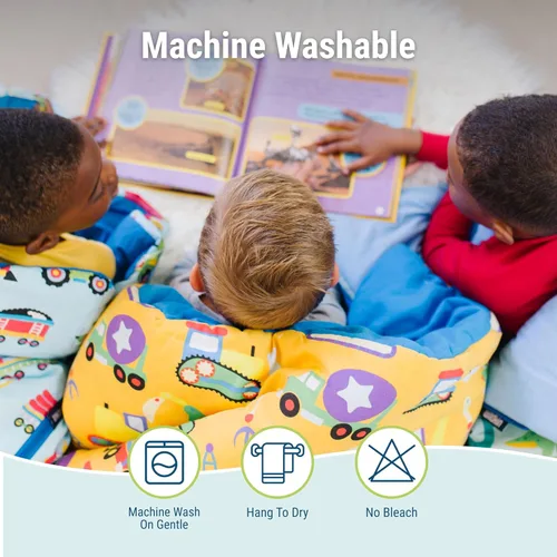 Miniatura 4 de Wildkin Saco de dormir para niños y niñas, mide 57 x 30 x 1.5 pulgadas, material de mezcla de algodón, saco de dormir para niños, tamaño ideal