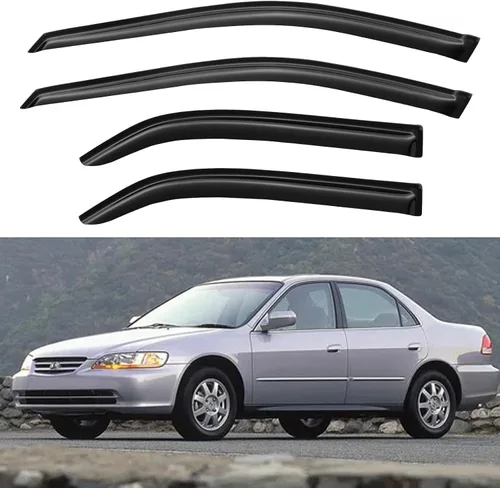 Miniatura 175 de YQAUTEC Viseras de Ventana Protectores de Lluvia para Honda Civic 2022 2023 2024 2025 2026, Deflectores de Viento de Ventilación de Ventana Fuera