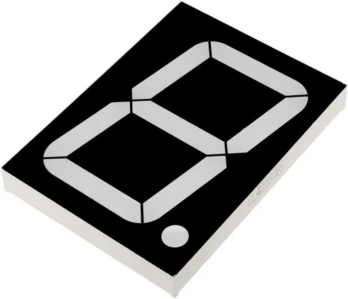 Miniatura 4 de uxcell Ánodo común 10 pines 1 bit 7 segmentos pantalla de 4.8 x 3.54 x 0.59 pulgadas, tubo LED rojo de 4" pantalla digital