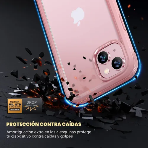 Miniatura 4 de Diaclara - Funda resistente de cuerpo completo con protector de pantalla sensible al tacto y antiarañazos, con protector de lente de cámara