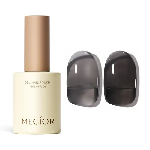 Miniatura 26 de MEGIOR Esmalte de uñas de gel blanco de 0.5 fl oz, color blanco antiguo, secado con luz UV, esmalte de gel francés, arte de uñas, salón de manicura