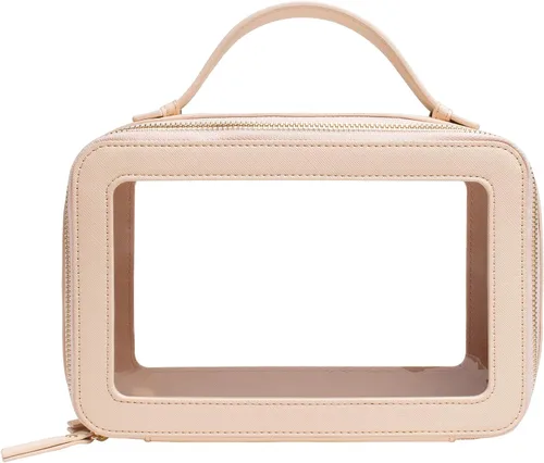 Miniatura 2 de LETGO Bolsas de maquillaje transparentes, bolsa de aseo aprobada por la TSA con cremallera, organizador de maquillaje transparente para artículos