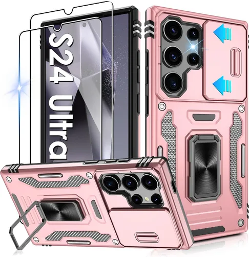 Miniatura 71 de Gritup para Samsung Galaxy S22 Funda con protectores de pantalla HD de 2 paquetes y cubierta deslizante para la cámara, protección contra caídas
