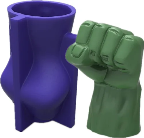 Miniatura 10 de Paquete de 4 moldes de silicona para caracolas de resina para velas y jabón, molde para hacer velas Cube-Shell-Four