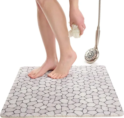 Miniatura 30 de Tapete de ducha antideslizante para bañera - Tapete de baño de lufa para baño - Tapete de baño de 40 x 16 pulgadas - Alfombra de baño antideslizante