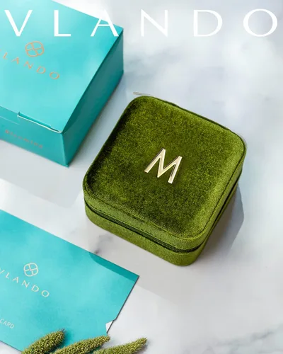 Miniatura 5 de Vlando Joyero de viaje y organizador, pequeñas cajas organizadoras de joyas para niñas, espejo de terciopelo para aretes, collares, anillos