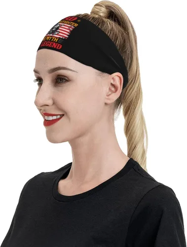 Miniatura 6 de Dad The Firefighter The Myth The Legend Headband for Men Women Sports Sweatband for Fitness Exercise Moisture Wicking Running Yoga Hairbands
