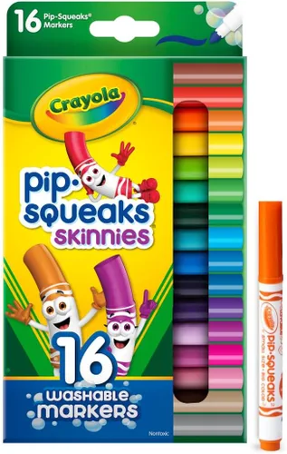 Miniatura 2 de Crayola Marcadores lavables Pip-Squeaks Skinnies, 16
