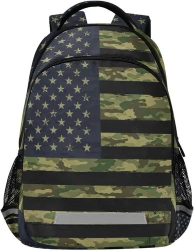 Miniatura 23 de ALAZA Mochilas de viaje con diseño de mariposa, luna y estrella, color azul turquesa, mochila escolar para hombres, mujeres, adolescentes y niños