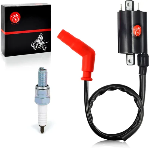Bobina de Encendido y Bujía MOTO1988 para Yamaha Raptor 700 Raptor 700R YFM 700 700R 2006-2018 4DN-82320-00-00 2UJ-82310-00-00