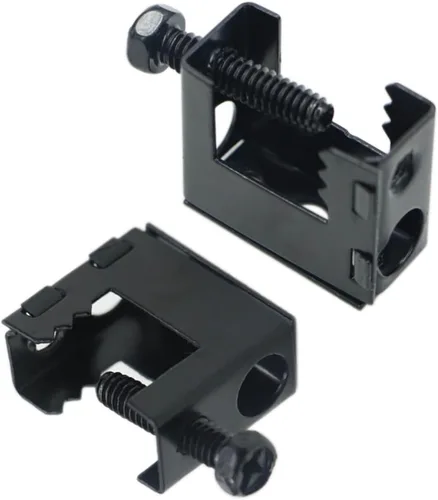 Miniatura 4 de Upgrade Baudelun - Abrazaderas de haz de 1/4"-20, abrazadera de haz atornillada de acero negro para varilla roscada de 1/4" y 3/8", ganchos en S