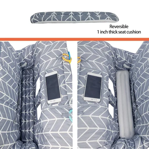 Miniatura 5 de ICOPUCA Funda para carrito de compras para bebé, funda de carrito 2 en 1 para bebés y funda para silla alta, funda acolchada para asiento de carrito